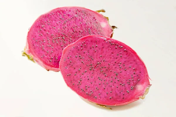 Pitaya Roja Frutto Del Drago Dalla Carne Rossa Selenicereus Costaricensis — Foto Stock