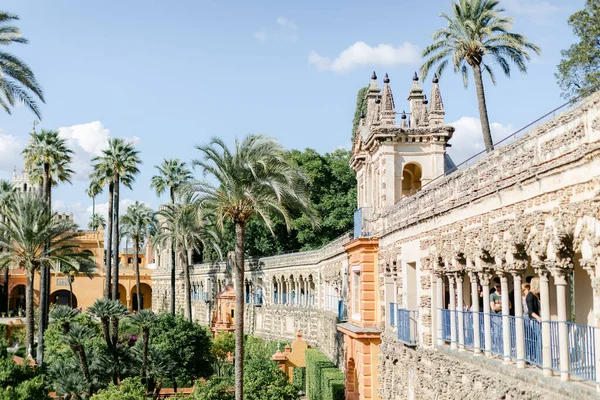 Egy Gyönyörű Kép Spanyolországi Sevillai Királyi Alcazars Palotájáról — Stock Fotó