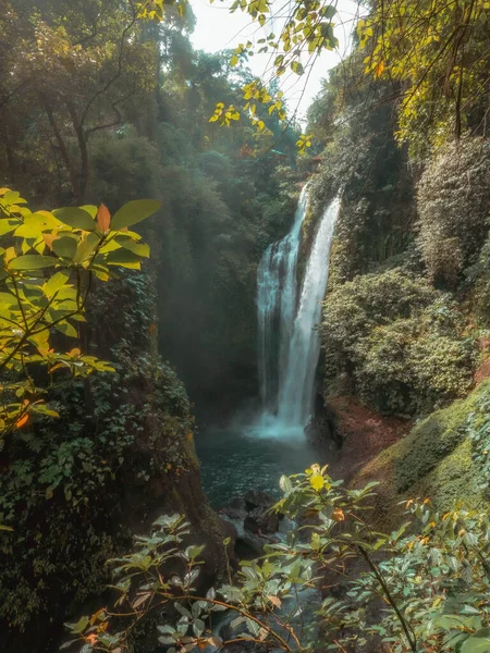 Vertical Shot Aling Aling Waterfall Bali Indonesia Sunny Day — Stock Photo, Image