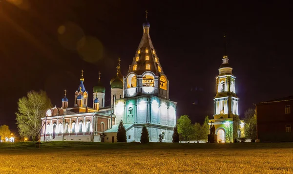 Las Antiguas Iglesias Ortodoxas Campanario Plaza Catedral Kolomna Rusia Por — Foto de Stock