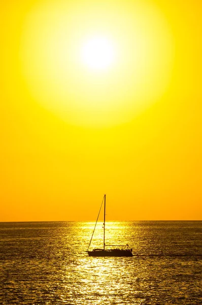 Sun Setting Atlantic Ocean Tenerife Canary Island Spain — Stock Photo, Image