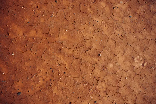 乾燥した亀裂のある地面の上からの眺め — ストック写真