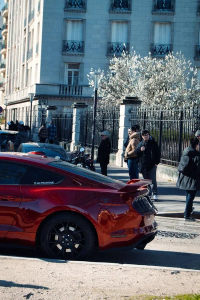 Auto Epoca Nella Strada Parigi — Foto Stock