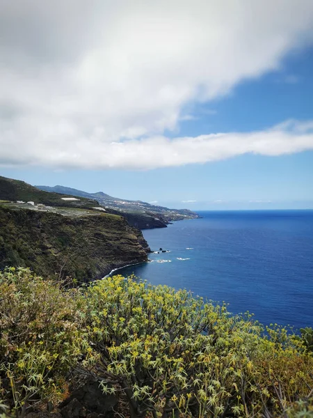 Colpo Verticale Nogales Beach Sull Isola Palma Isole Canarie Spagna — Foto Stock