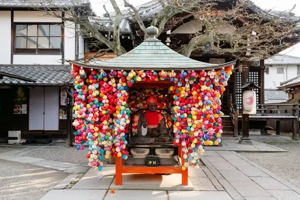 日本京都的日本愿望神龛特写 — 图库照片