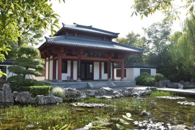 Çin 'deki Wuhan Garden Expo Parkı' nın gündüz manzarası çok güzel.