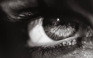 İris olarak telaffuz edilen siyah ve beyaz gözlü.