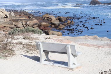 Ahşap plaj manzaralı güzel manzara