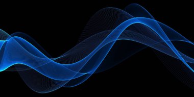 Akan ızgara hattıyla güzel soyut bir arkaplan. Dinamik dalgalar