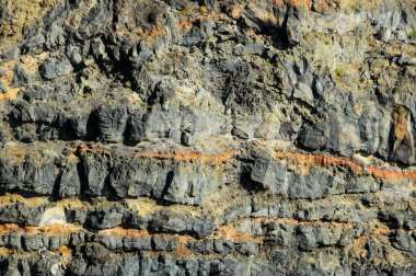 İspanya 'nın Kanarya Adalarındaki Volkanik Kaya Arkaplan Dokusu