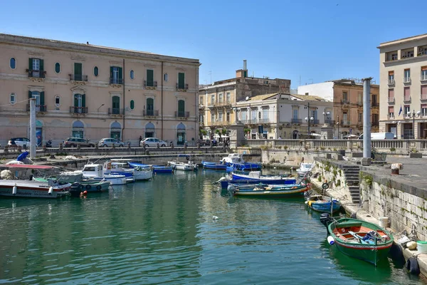 Promenade Seafront Syracuse City Sicily Italy — Stock Photo, Image