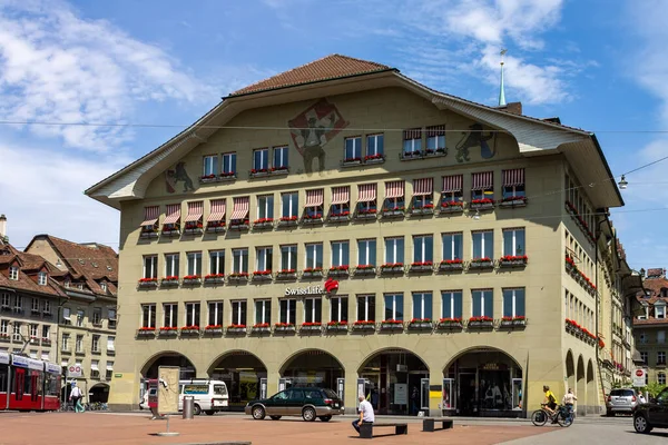 Facade Historical Buildings Bern Switzerland — Stock Photo, Image