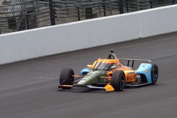 Indy 500 Antrenmanı Indianapolis Motor Yarış Pisti Nde Yarışma Hakkı — Stok fotoğraf