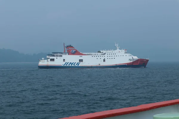 Jemla Passenger Ferry Sea Cloudy Day — Stock Photo, Image