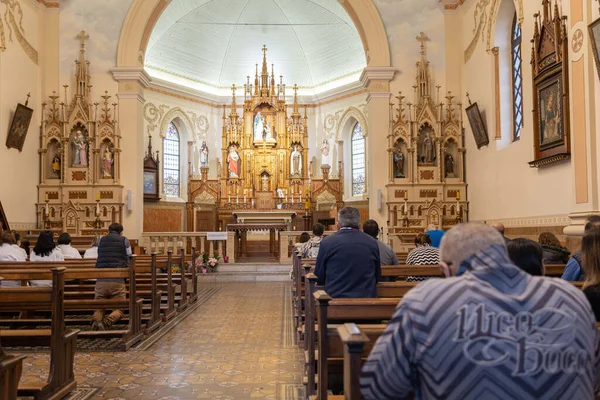 Farroupilha Rio Grande Sul Brasilien Maj 2022 Pilgrimsfærd Beder Den - Stock-foto