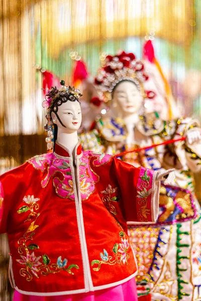Vertical Shot Traditional Taiwanese Chinese Dolls — Stock Photo, Image