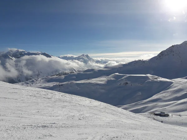 Skidåkning Moritz Vintern — Stockfoto