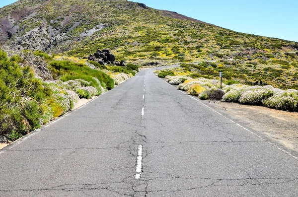 Dirt Road Travers Désert Île Tenerife Espagne — Photo