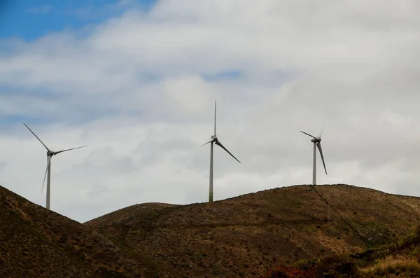 Renewable Energy Wind Power Windmill Turbines Hierro Island — Stock Photo, Image