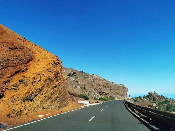 Beautiful View Road Rock Boys Canary Islands Spain — Stock Photo, Image