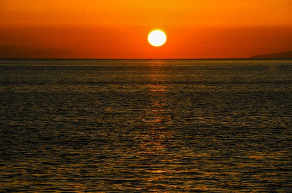 Сонце Сідає Атлантичний Океан Острові Тенерифе Іспанія — стокове фото