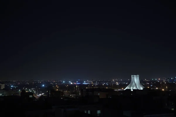 Azadi Torony Éjszakában — Stock Fotó