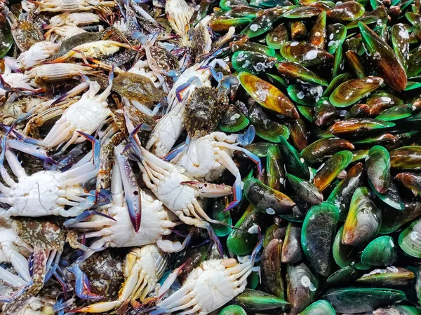 Closeup Shot Fresh Seafood Sale Public Market Cavite Philippines — Stock Photo, Image