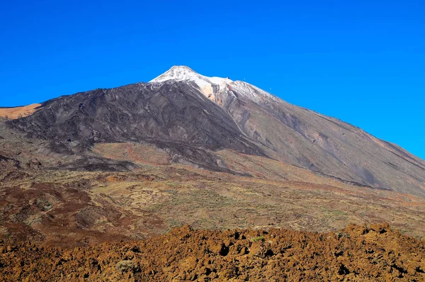 Pouštní Krajina Národním Parku Volcan Teide Tenerife Kanárský Ostrov Španělsko — Stock fotografie