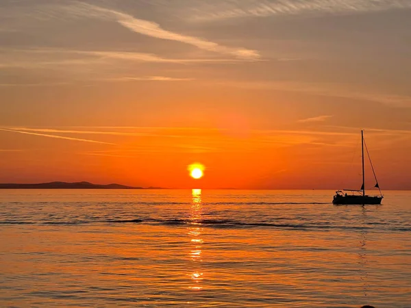 Watch Sunset Zadar Croatia — Stock Photo, Image