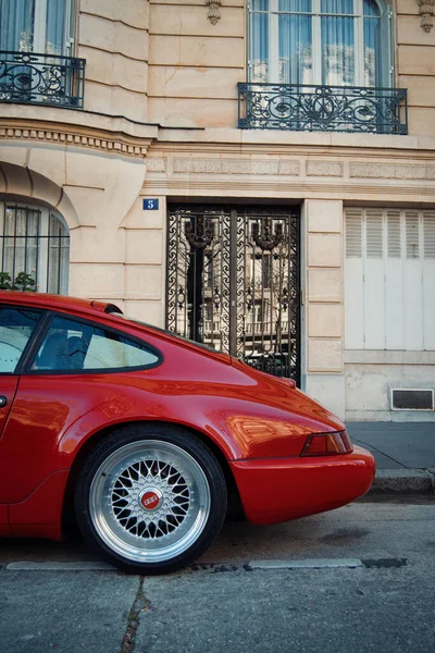 Porsche 911 Vintage Automóviles Coches Clásicos París —  Fotos de Stock