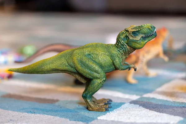 Een Schleich Merk Tyrannosaurus Rex Speelgoed Model Dinosaurus Beeldje — Stockfoto