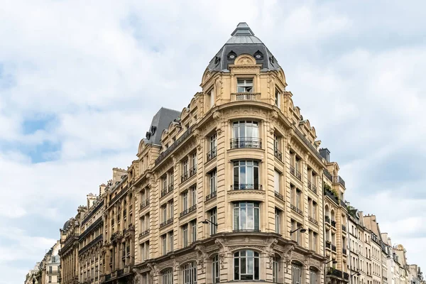 Paryż Piękny Budynek Avenue Opera Luksusowej Okolicy Centrum — Zdjęcie stockowe