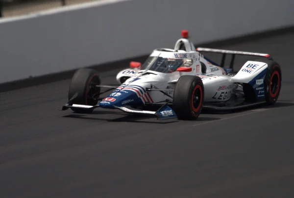 Indy 500 Antrenmanı Indianapolis Motor Yarış Pisti Nde Yarışma Hakkı — Stok fotoğraf