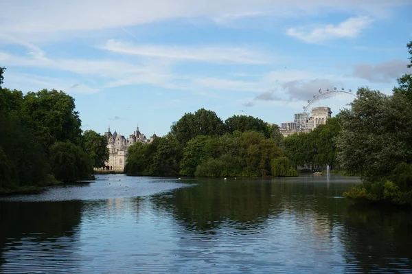 Una Vista Aerea Bellissimo Lago James Park Inghilterra Regno Unito — Foto Stock