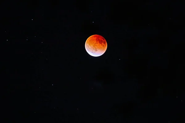 Une Vue Imprenable Sur Pleine Lune Dans Espace — Photo