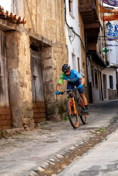 Cyclists Participate Mountain Mtb Challenge Desafio Conquista Vera Runs Mountains — Stock Photo, Image