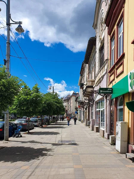 Jest Stolicą Powiatu Mures Jednym Dużych Miast Transylwanii — Zdjęcie stockowe