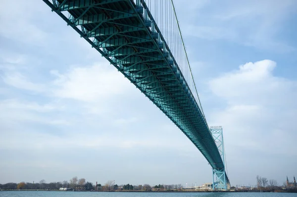 Ein Malerischer Blick Auf Die Ambassador Hängebrücke Mit Ihrer Vollen — Stockfoto
