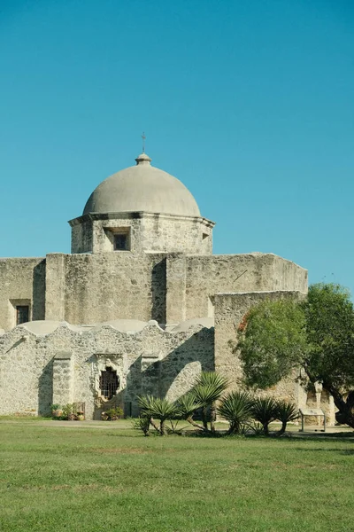 Famoso Edificio Parroquial Misión San José San Antonio Texas — Foto de Stock