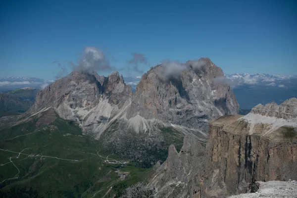 Een Prachtig Uitzicht Bergen Het Dolomieten Gebergte Van Noord Italië — Stockfoto