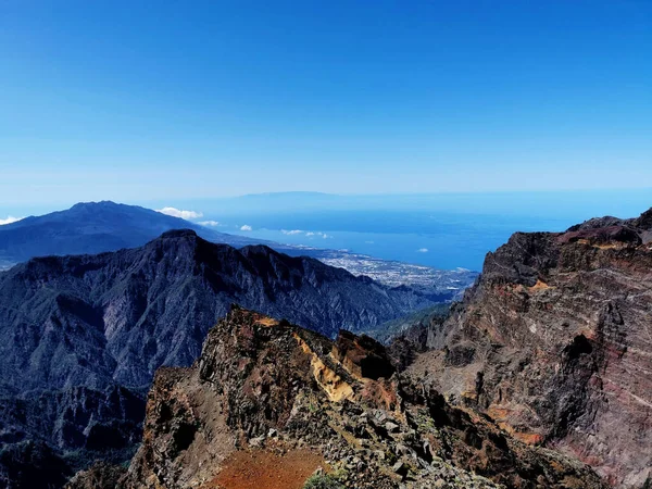 西班牙加那利群岛男孩岩石的空中景观 — 图库照片