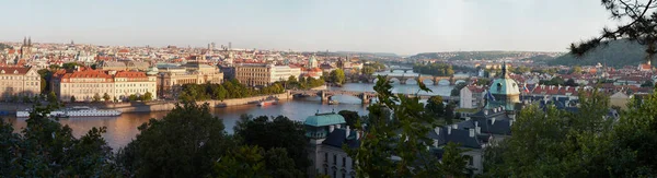 Panoramatický Výhled Prahu Českou Republiku — Stock fotografie