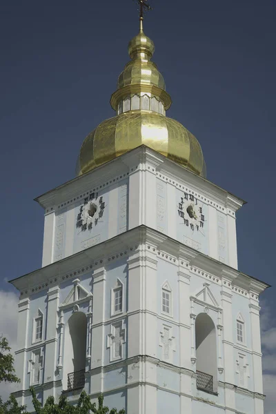 Вертикальний Знімок Вежі Собору Святої Софії Києві — стокове фото