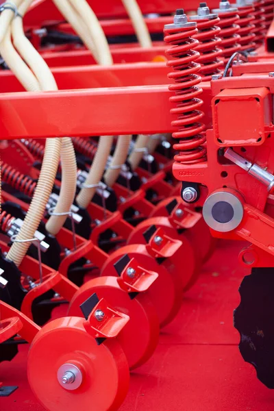 Closeup Shot Agricultural Machinery Details Royalty Free Stock Photos