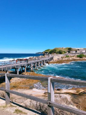 A vertical shot of Bare Island Fort, Botany Bay. La Perouse, New South Wales, Australia. clipart