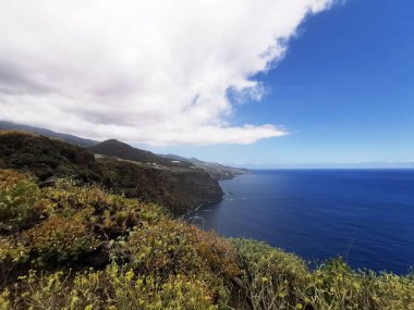 İspanya 'nın Kanarya Adaları' ndaki La Palma adasındaki Nogales Plajı.