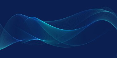 Güzel Modern dekoratif dalga stili dinamik arkaplan