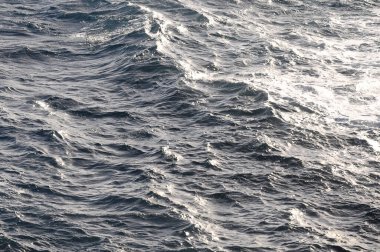 su doku derin mavi okyanus yüzey dalgaları ile