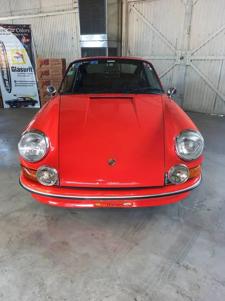 Oude Rode Sport Porsche 912 Speedster Coupe 1965 1969 Een — Stockfoto