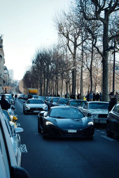 Historyczne Samochody Ulicy Paryża — Zdjęcie stockowe